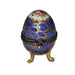 Elegant Blue Footed Egg for Home Decor Porcelain Limoges egg French Trinket Box