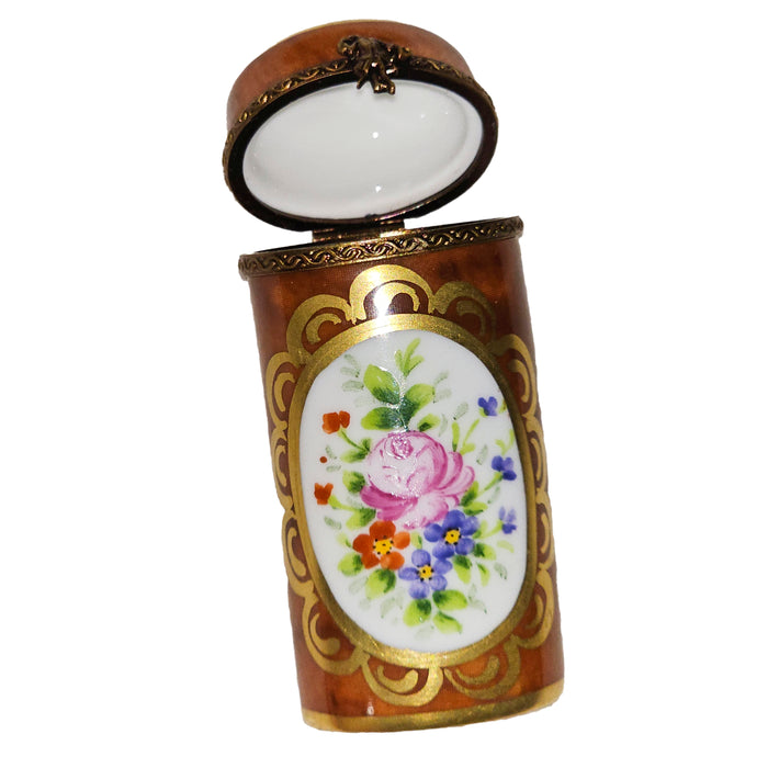 Elegant Floral Box for Home Decor Porcelain Limoges Shaped French Trinket Box
