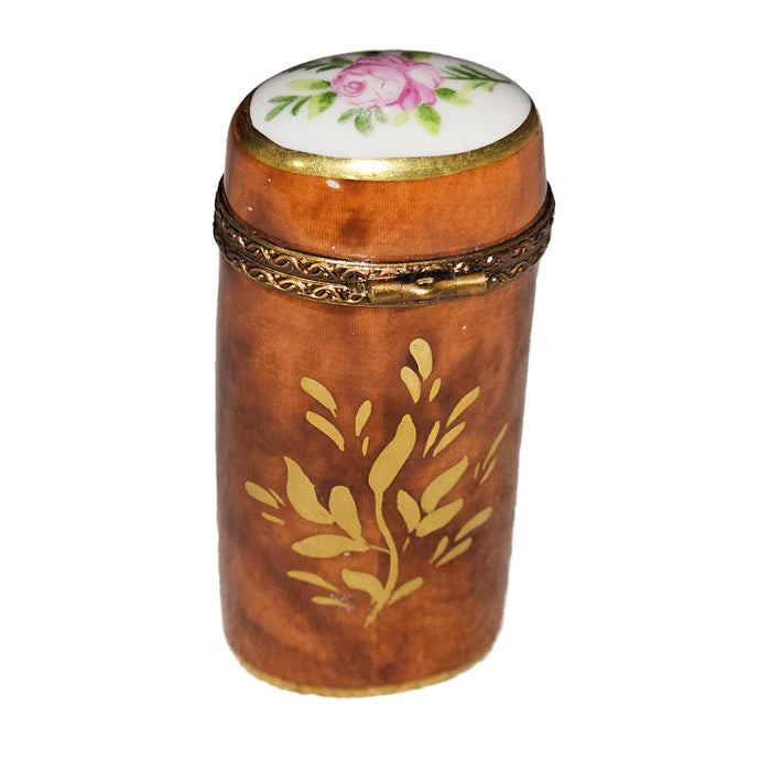 Elegant Floral Box for Home Decor Porcelain Limoges Shaped French Trinket Box