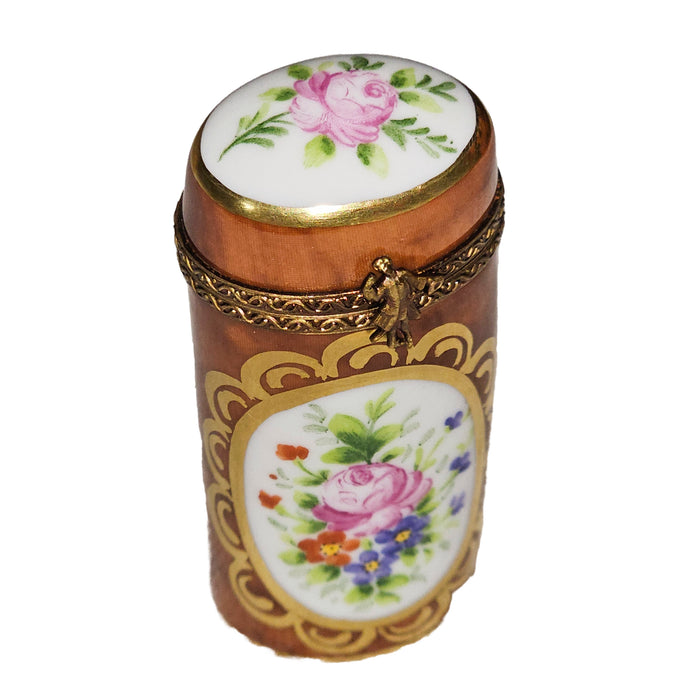 Elegant Floral Box for Home Decor Porcelain Limoges Shaped French Trinket Box