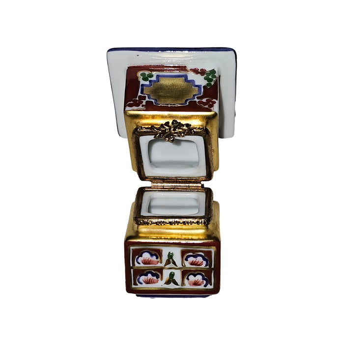 Elegant Lantern Box for Home Decor Porcelain Limoges World Travel French Trinket Box