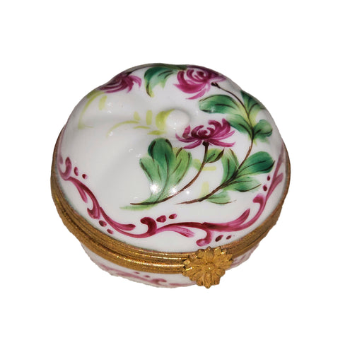 Elegant Floral Limoges Box for Home Decor Porcelain Limoges fruit French Trinket Box