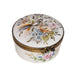 Elegant Floral for Collectors Porcelain Limoges Round French Trinket Box