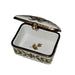 Elegant Green Leaf Box for Collectors Porcelain Limoges Traditional Xmas French Trinket Box