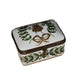 Elegant Green Leaf Box for Collectors Porcelain Limoges Traditional Xmas French Trinket Box