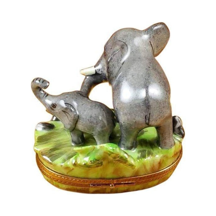 The Elephant with Baby, a Limoges keepsake with true French charm