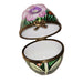 Pink Flower Egg Box for Collectors Porcelain Limoges egg French Trinket Box