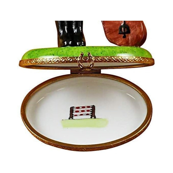 The Equestrian Outfit with Saddle, a Limoges keepsake with true French charm
