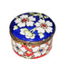 Floral Elegance Limoges Box for Elegant Gifting Porcelain Limoges Round French Trinket Box