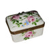 Floral Elegance Limoges Box for Collectors Porcelain Limoges Square French Trinket Box