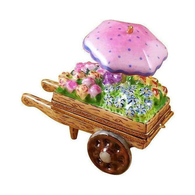 Fine art lovers will admire this Flower Cart Limoges box