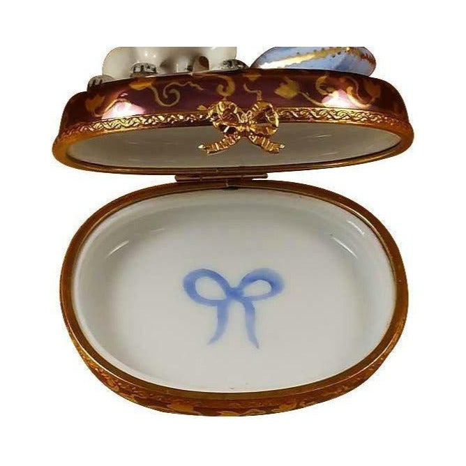 Bulldog Limoges box painted by hand in Limoges, France, a gift to treasure