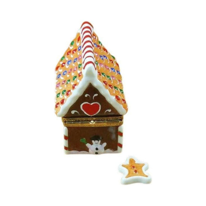 Gingerbread House with Gingerman Limoges box, an heirloom-quality piece for collectors