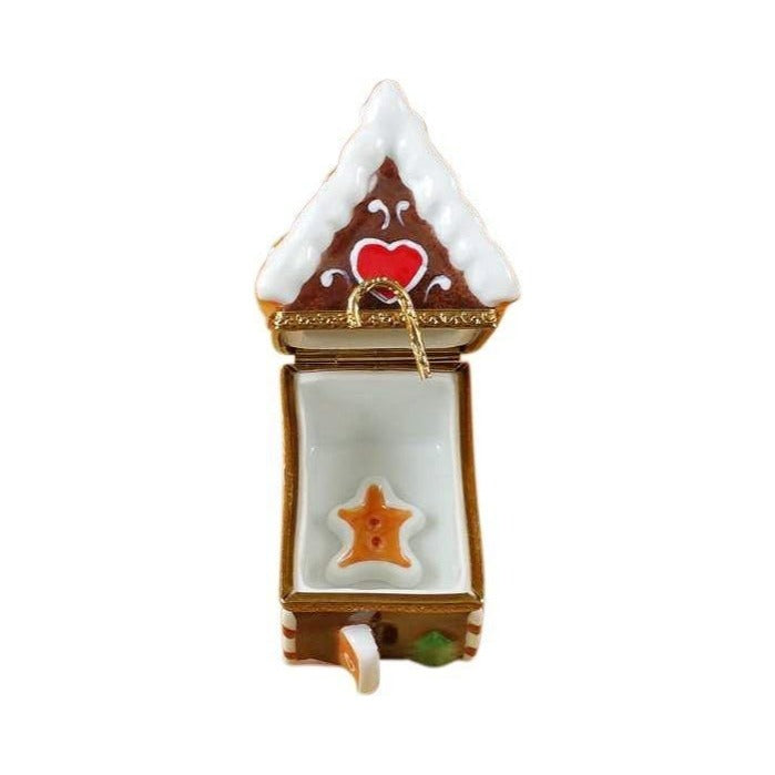 The Gingerbread House with Gingerman, a Limoges keepsake with true French charm