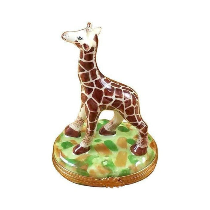 Limoges Boutique presents the Rochard Giraffe, a genuine Limoges box painted by hand in France