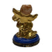 Gold angel with accordion Limoges box