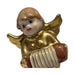 Gold angel with accordion Limoges box