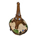 Golden Eiffel Tower for Collectors Porcelain Limoges paris france French Trinket Box