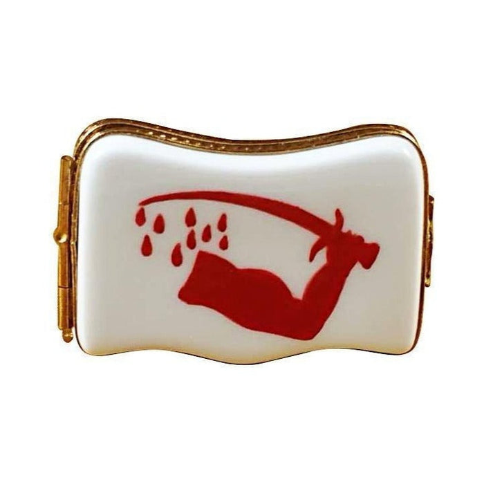 Goliad Texas Flag by Rochard, an authentic French Limoges box from Limoges Boutique