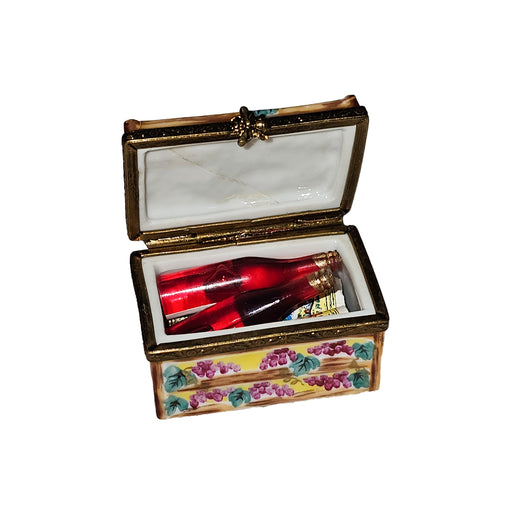 Grapevine Wine Box for Collectors Porcelain Limoges Wine French Trinket Box