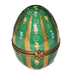 Green Floral Limoges Egg for Elegant Gifts Porcelain Limoges egg French Trinket Box