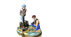 Movie Camera Men hand-painted Limoges porcelain box