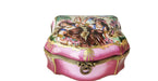 Dancing Girls hand-painted Limoges porcelain box