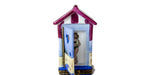 Beach House hand-painted Limoges porcelain box by Elda Créations