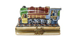 Brown Train hand-painted Limoges porcelain box by Limoges Imports