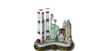 New York Monuments hand-painted Limoges porcelain box