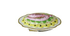 Salmon on Platter hand-painted Limoges porcelain box by Parry Vieille (PV)