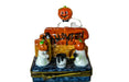 Three Ghosts Painting Halloween Sign hand-painted Limoges porcelain box by Limoges Diffusion