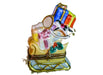 Sleigh with Gifts hand-painted Limoges porcelain box by Limoges Diffusion