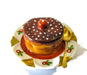 Cheesecake with Chocolate Frosting hand-painted Limoges porcelain box