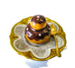 Eclair on Plate hand-painted Limoges porcelain box