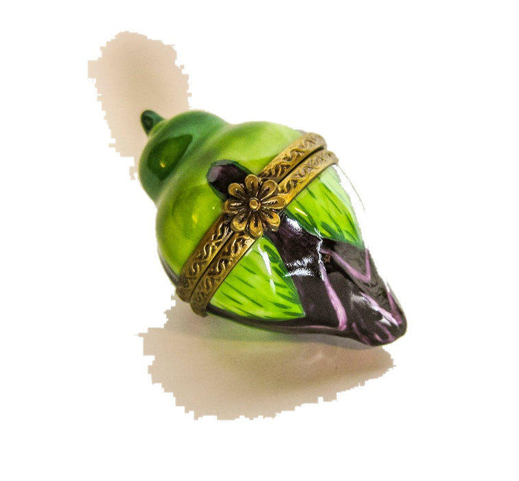 Mini Rose Bud hand-painted Limoges porcelain box by Parry Vieille (PV)