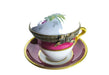 Covered Cup and Saucer hand-painted Limoges porcelain box