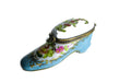 Blue Flower Shoe hand-painted Limoges porcelain box