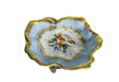 Traditional hand-painted Limoges porcelain flower dish