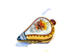Fireplace Bellows hand-painted Limoges porcelain box by Parry Vieille (PV)
