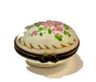 Vintage Egg with Flowers hand-painted Limoges porcelain box