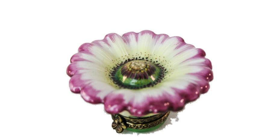 Daisy hand-painted Limoges porcelain box