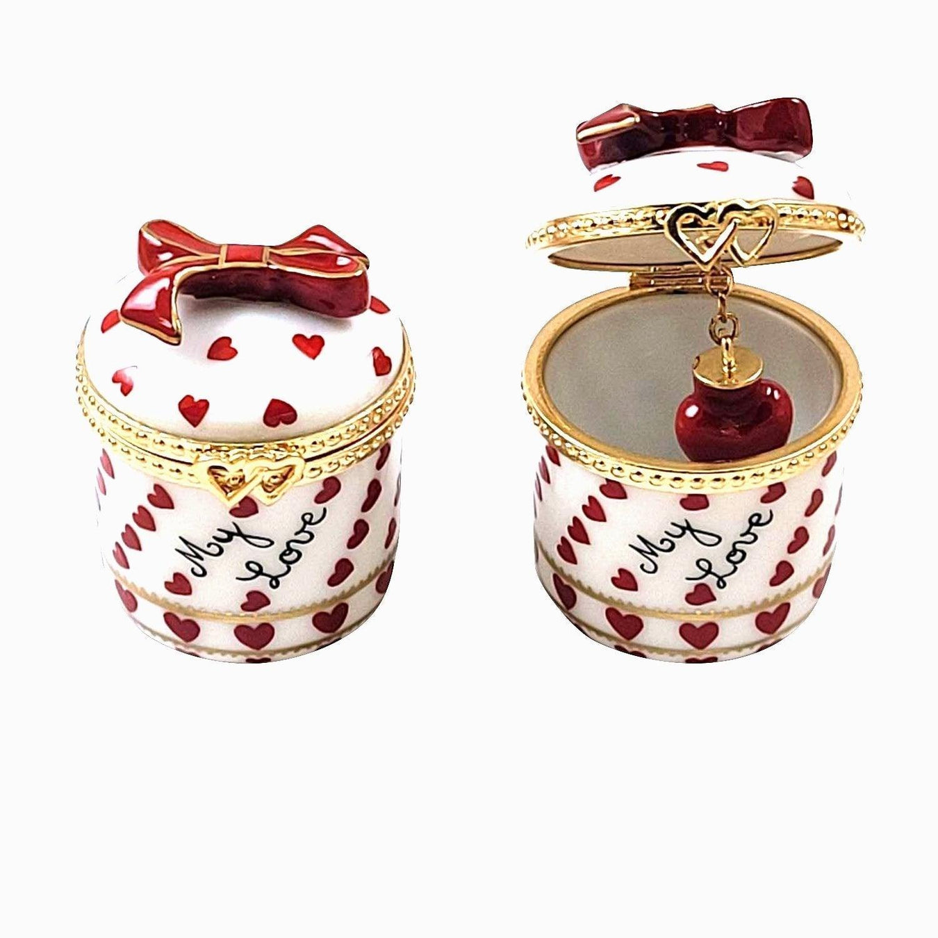 Heart Jewel Limoges Box for Love Gifts Porcelain Limoges valentine French Trinket Box