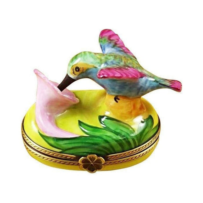 Genuine Rochard Hummingbird Limoges box painted by hand in France, from Limoges Boutique