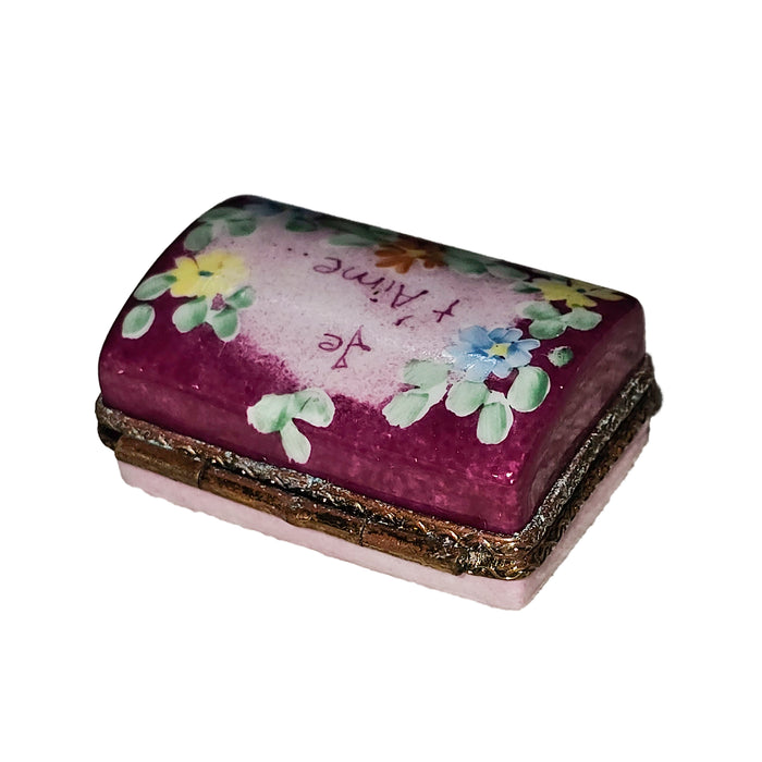 Floral Trinket Box for Love Porcelain Limoges traditional special French Trinket Box