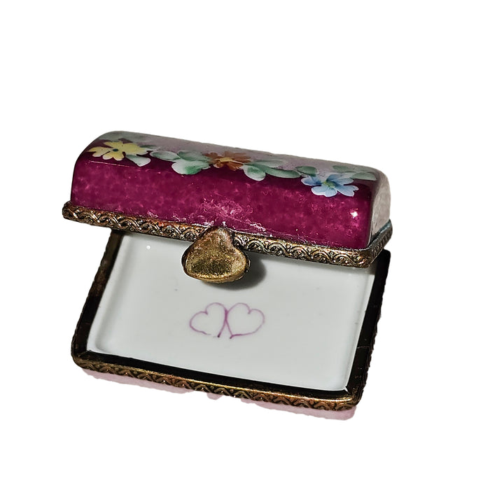 Floral Trinket Box for Love Porcelain Limoges traditional special French Trinket Box