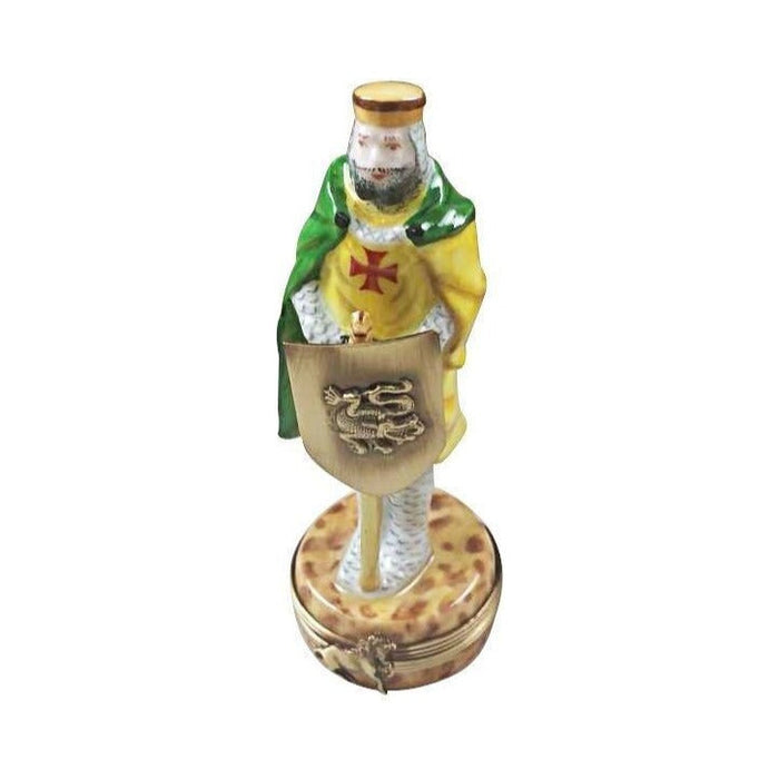 Gift idea for someone who loves France: King with Sword and Removable Shield Limoges box