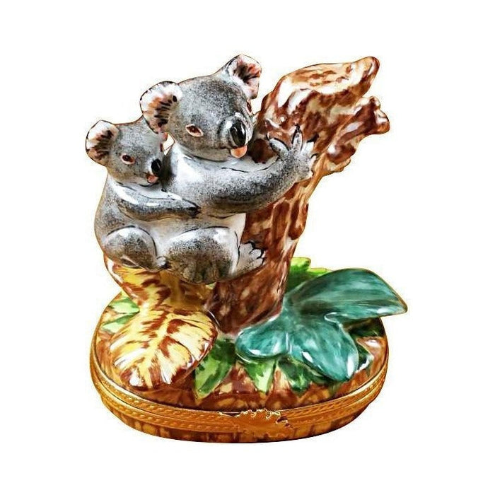 Koala with Baby by Rochard, an authentic French Limoges box from Limoges Boutique
