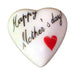 Happy Mother's Day! porcelain goodie trinket, heart shape, 1 inch wide, with a red heart