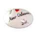 I Love New Orleans, LA porcelain goodie trinket, oval shape, 1 inch wide, with a red heart